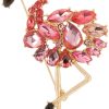 Napier Crystal Pave Flamingo Pin