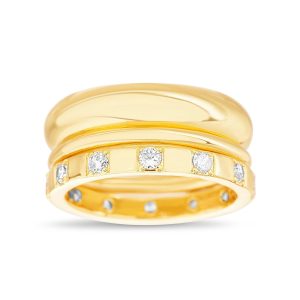 Aquamir Trio Ring Set