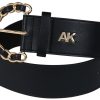 Anne Klein Womens Large Buckle Stretch Belt