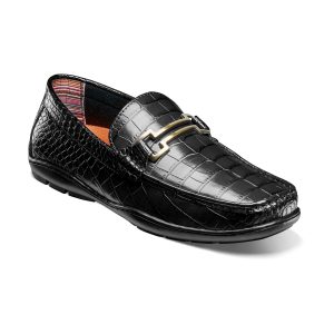 Stacy Adams Mens Embrey Moc Toe Bit Slip On