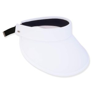 Sun N' Sand Womens Chinlon Spandex Solid Color Visor