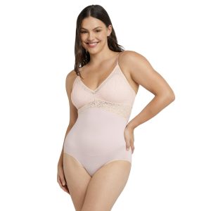 Womens Tame Your Tummy Lace Bodysuit