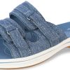 Clarks Womens Cloudsteppers Breeze Piper Slide Sandals