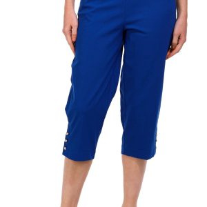 Coral Bay Petite 20 in Pearl Button Capris Pants
