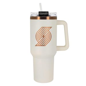 NBA Portland Trailblazers Creme & Copper 40 oz. Colossus