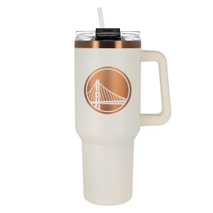 NBA Golden State Warriors Creme & Copper 40 oz. Colossus