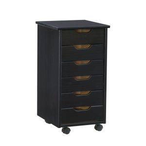 Linon Celia Six Drawer Cart