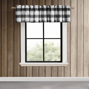 Eddie Bauer Canyon Plaid Pole Top Valance  86x15
