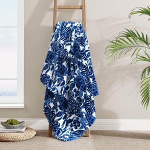 Turtle Bay Ultra Soft Plush Fleece Reversible Throw