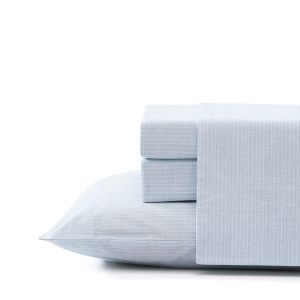 Amoastripe Cotton Percale 4-Piece Sheet Set