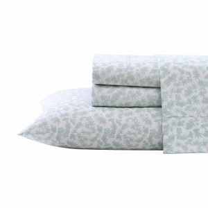 Hibiscus Bloom Cotton Percale 4-Piece Sheet Set