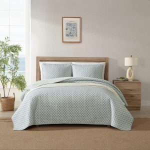 Tommy Bahama Reversible Coastal Batik Quilt Set