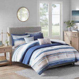 Madison Park 8 Pc. Seersucker Comforter & Quilt Set