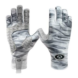 Flying Fisherman Sunbandit Gray Water Fishing Gloves