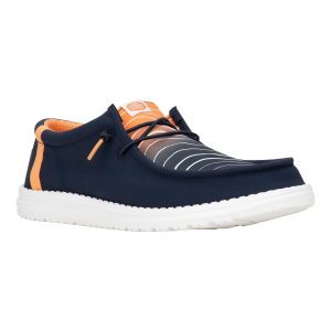 Hey Dude Mens Wally Surf Waves Canvas Shoes