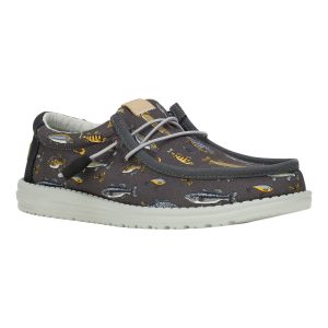 Hey Dude Mens Wally Fish Lure Slip On Shoes