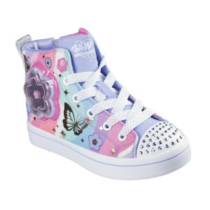 Skechers Girls Twi-Lite 2.0 Flower Burst Athletic Shoe