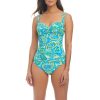 Bleu Rod Beattie Womens Paisley Bandeau Tankini Top