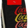 Coca Cola Mens 2 Pk Print Crew Socks