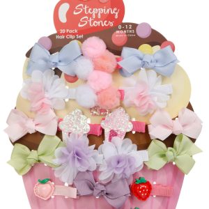Stepping Stones 20 Pk Hair Clip Set