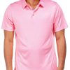 PGA TOUR Mens Micro Geo Print Golf Polo